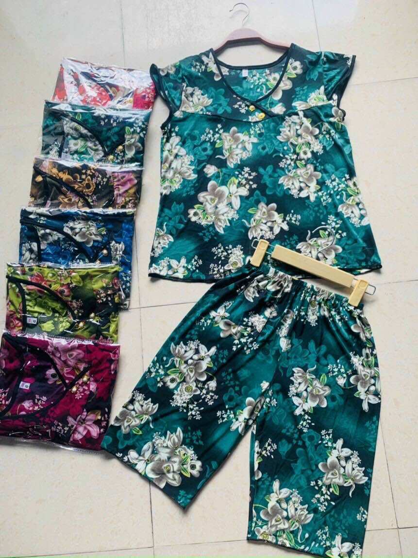 [HCM]Bộ trung niên thun lạnh lửng size 45-65kg ( khách cao 1m năm tám trở lên dùm shop nhé)