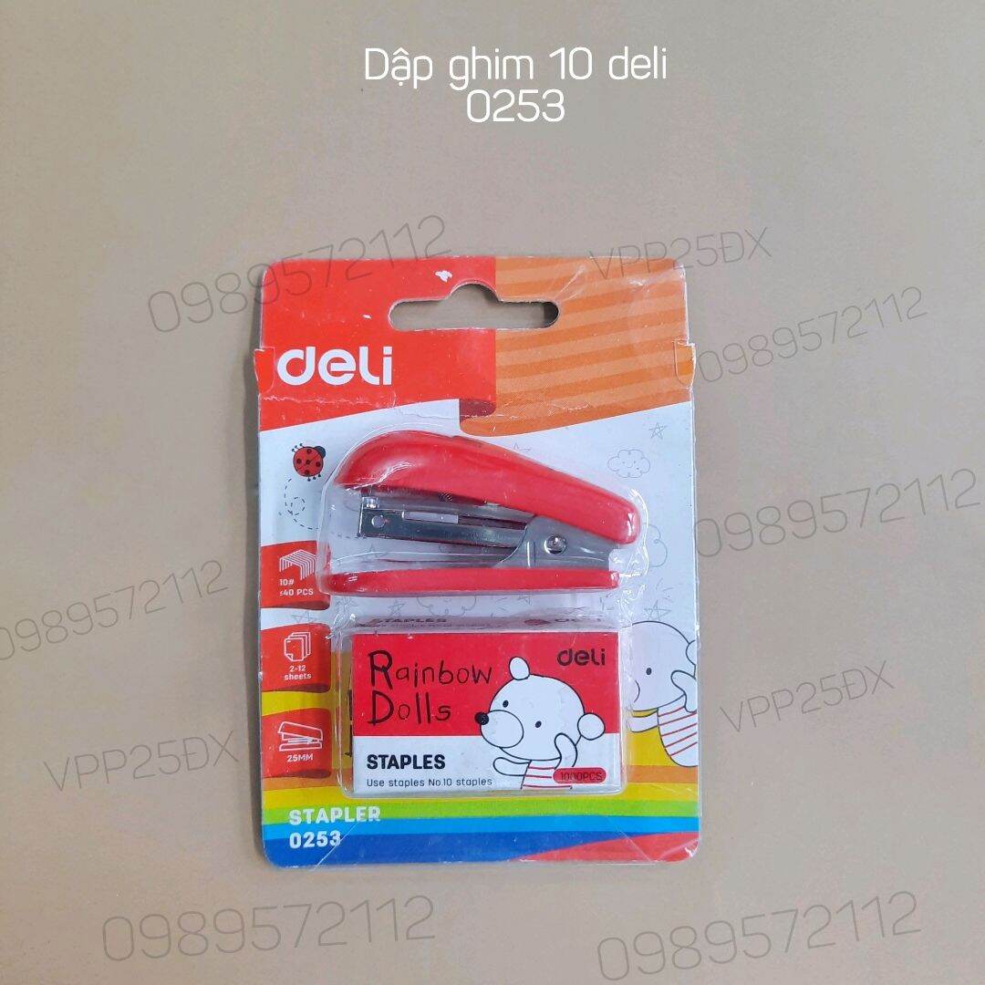 Dập ghim  mini-dập ghim 10 deli 0253.