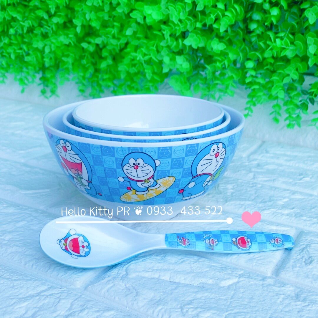 Tô chén Doremon Hello KittY