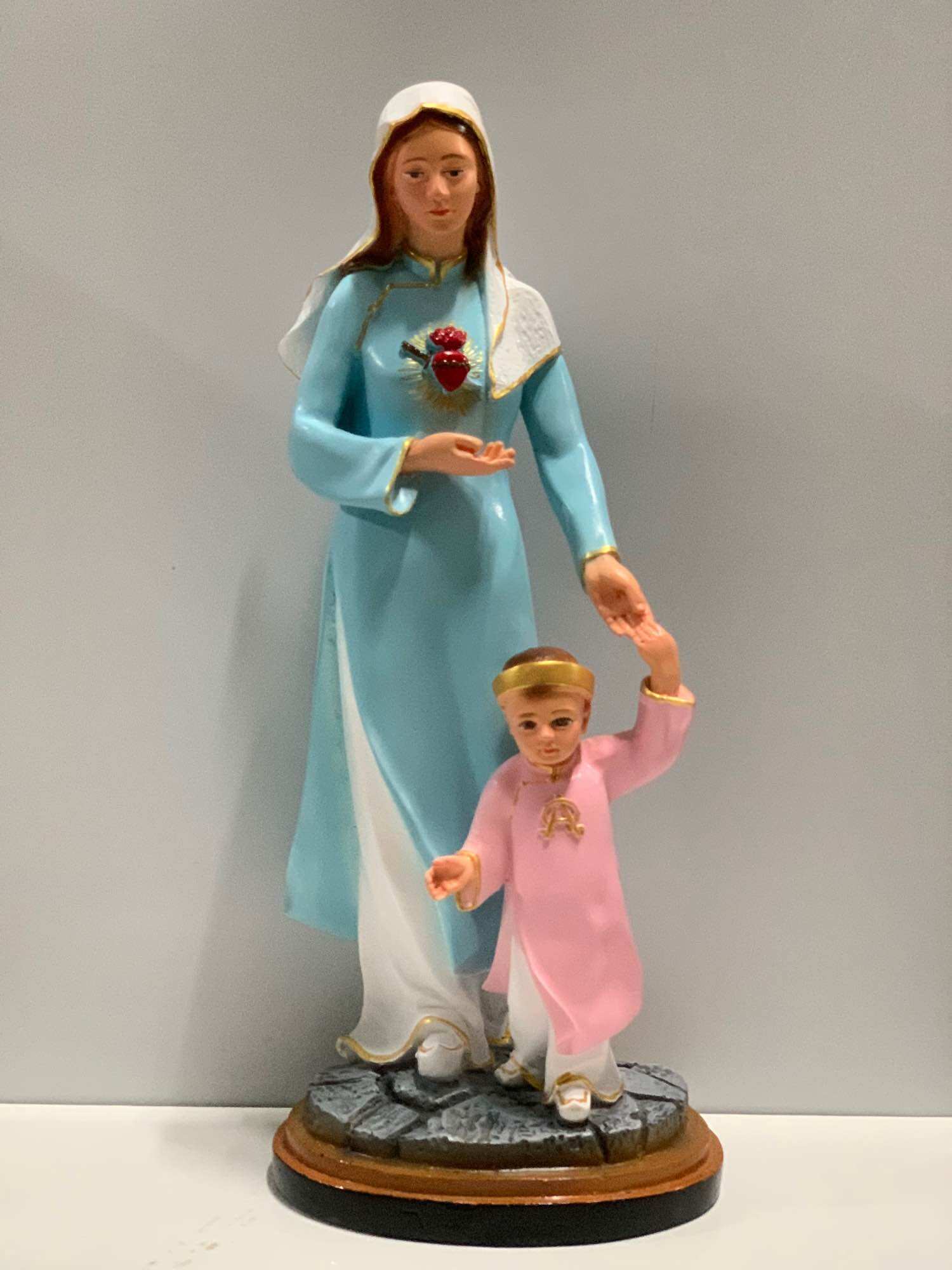 Tượng Mẹ Khiết Tâm Đồng Hành 40cm.