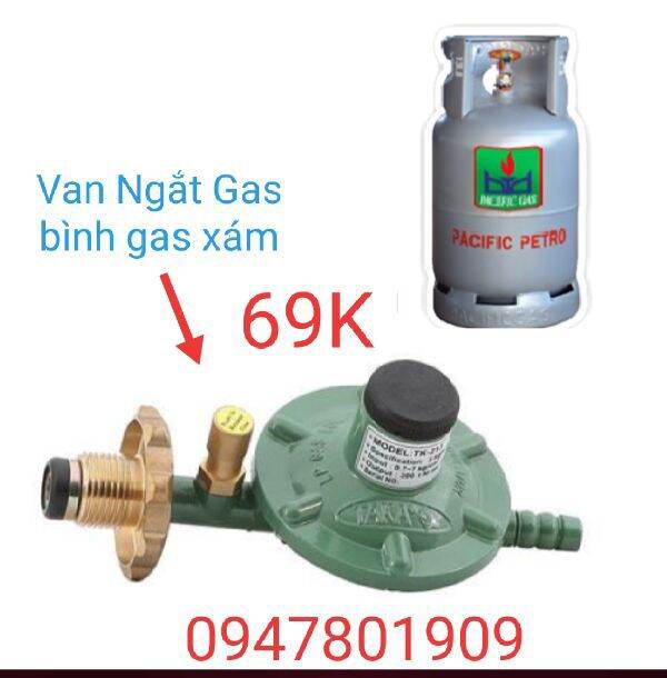 Van ngắt gas bình gas xám