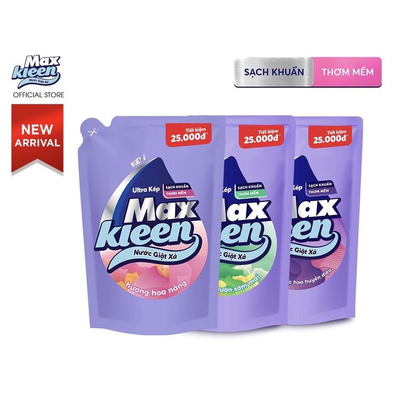 Túi nước giặt xả maxkleen 2.4 kg