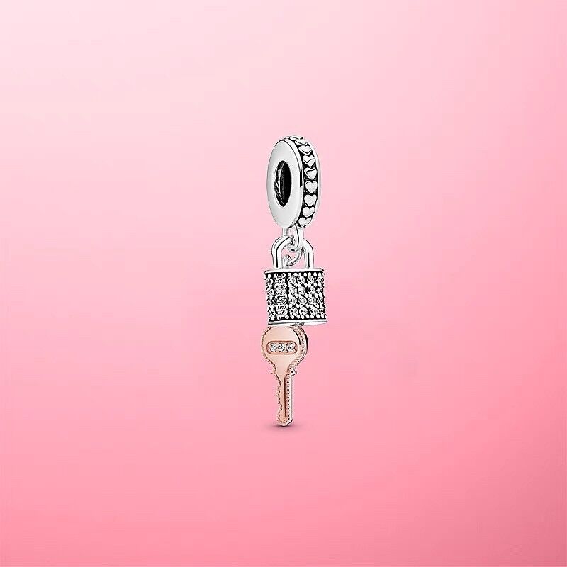 CHARM PAN ALE TREO Ổ KHOÁ CHÌA BẠC S925