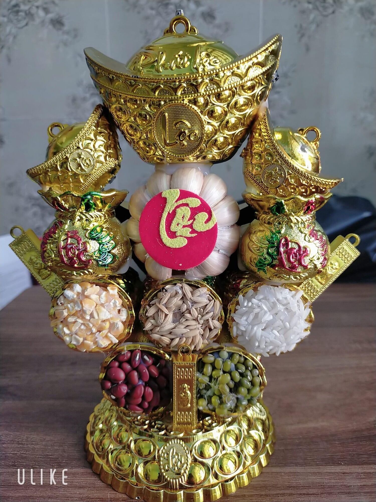 THÁP GẠO ĐẬU THẦN TÀI MAY MẮN
