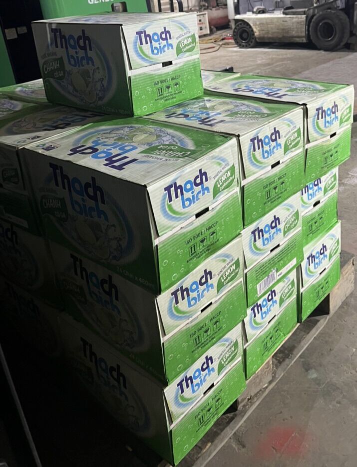 Nước thạch bích có ga chanh tươi, 1thùng 24 chai, đt/zalo: 0974572357