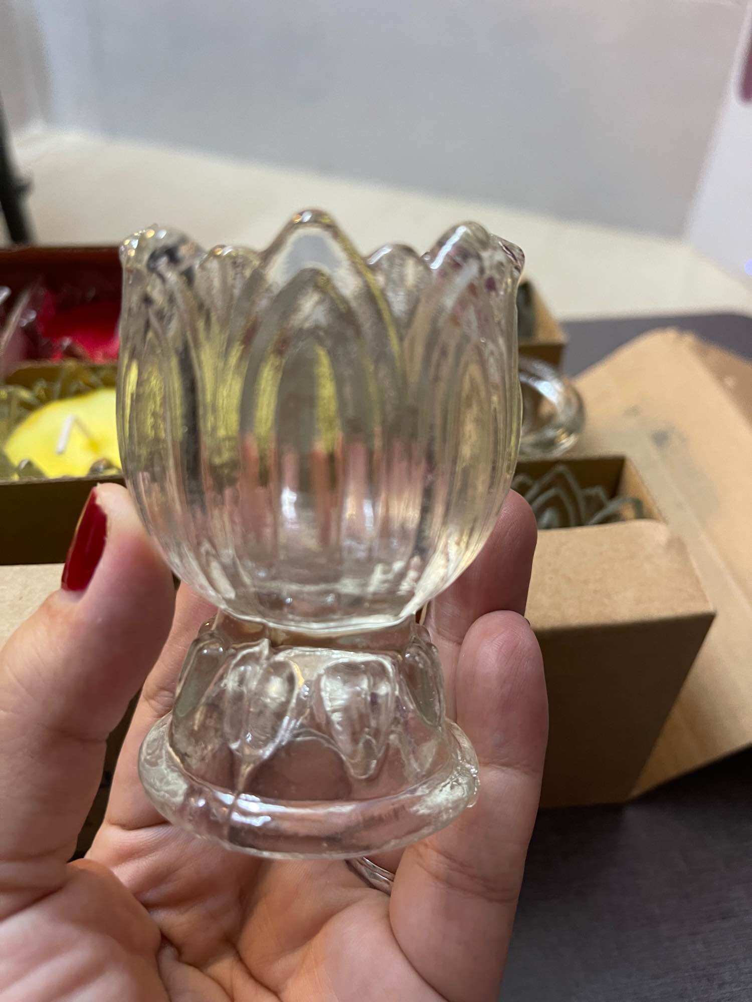 Ly Làm Nến. Ly Búp Sen 60 ML  ( Hộp 12 Cái)