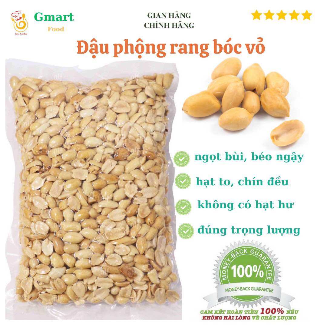Đậu phộng (lạc) rang bóc vỏ - 0,5kg và 1kg loại ngon
