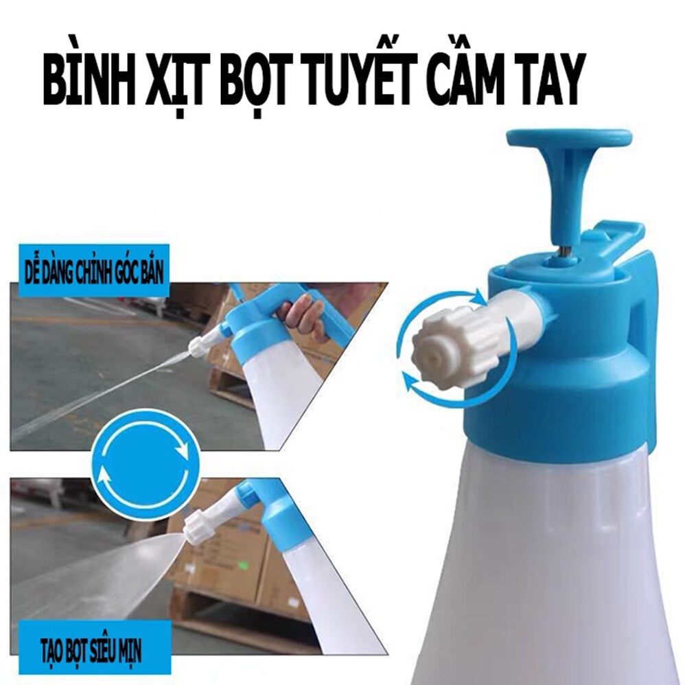 Bình xịt tạo bọt và bột tuyết rửa xe