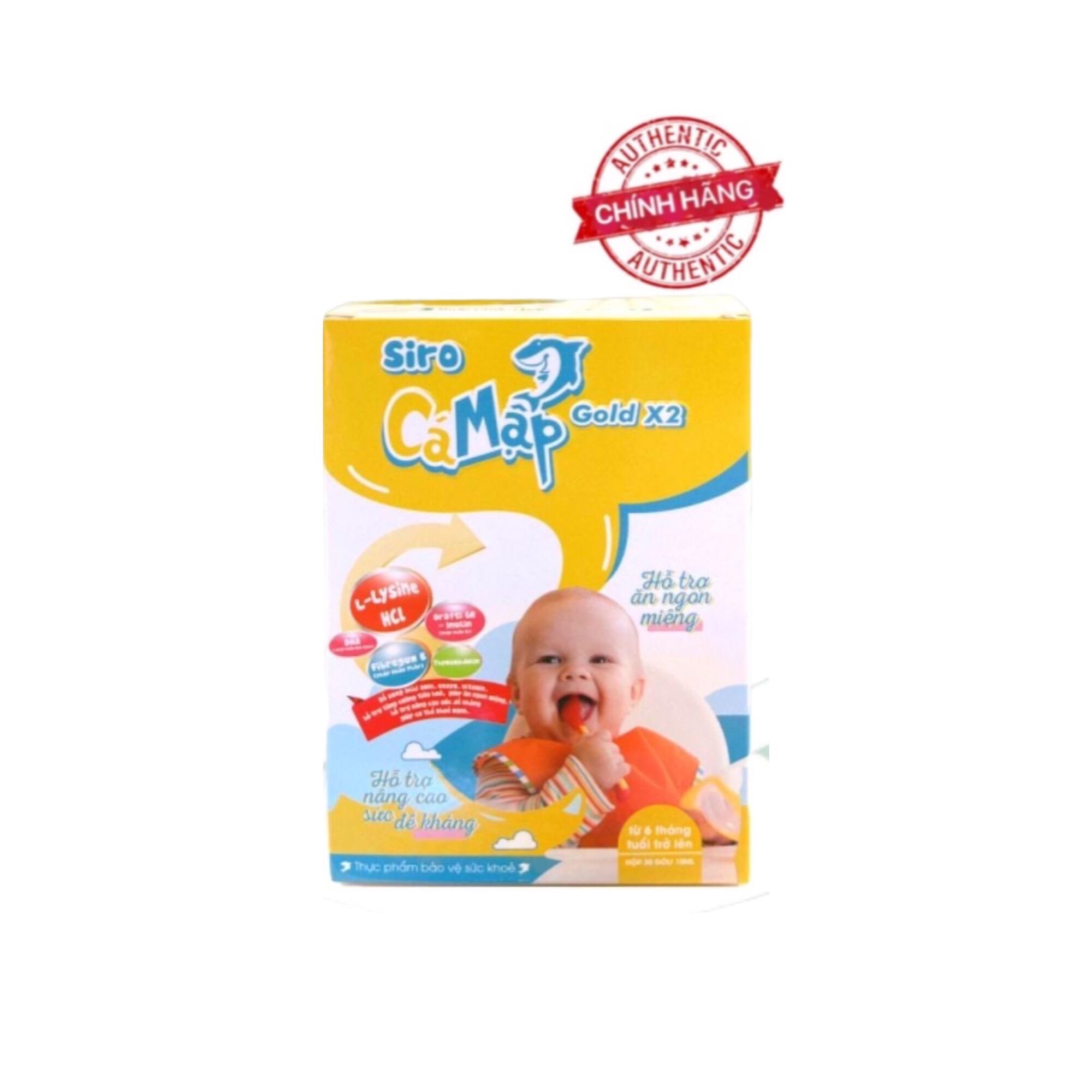 Siro cá mập gold X2 hộp 30 gói chính hãng