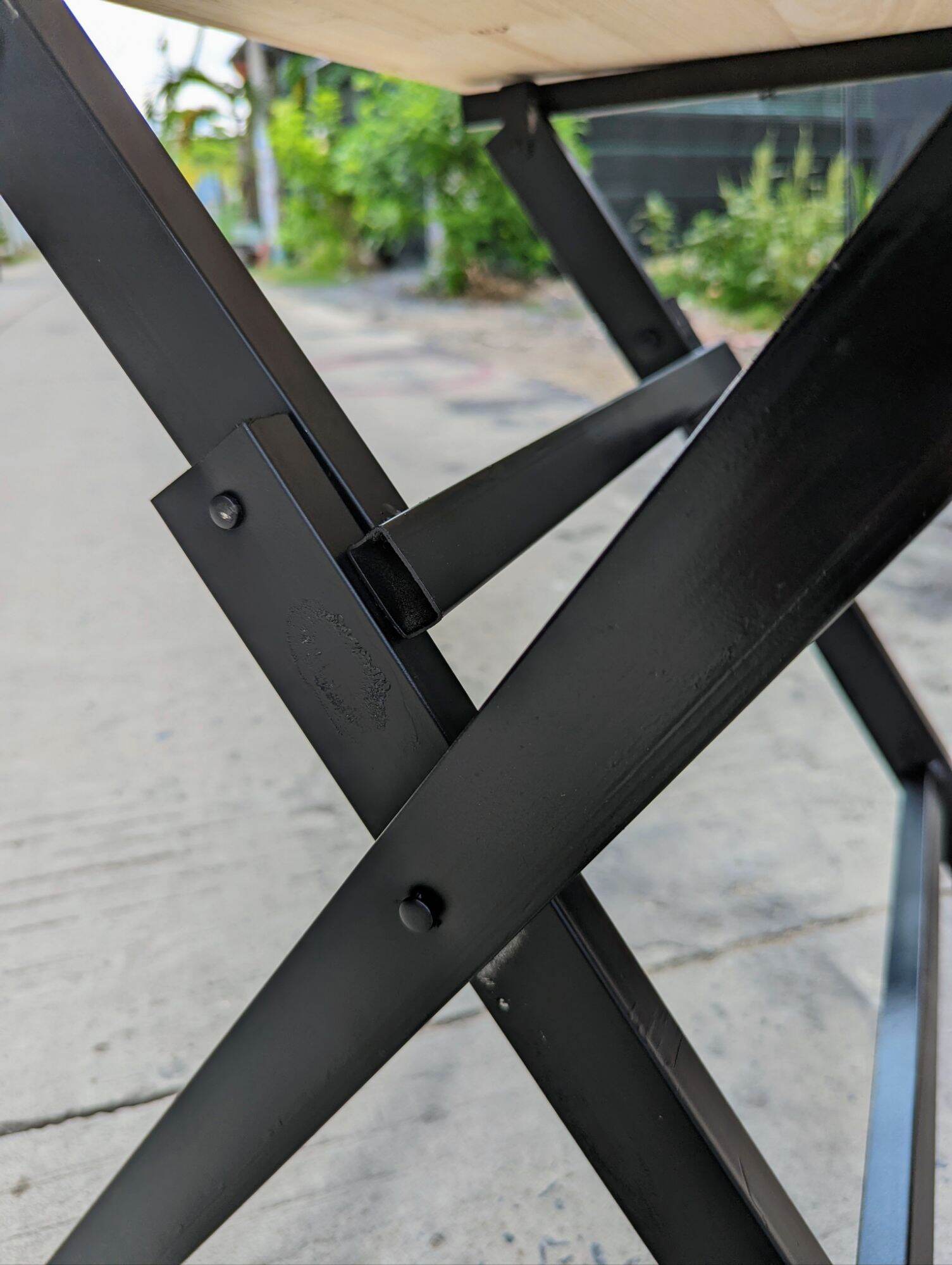 BÀN XẾP GỖ CAO SU CHÂN VUÔNG ( 40*60*52cm )