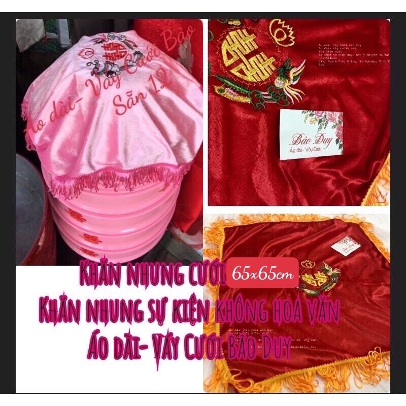 Khăn nhung cưới, khăn trãi mâm quả