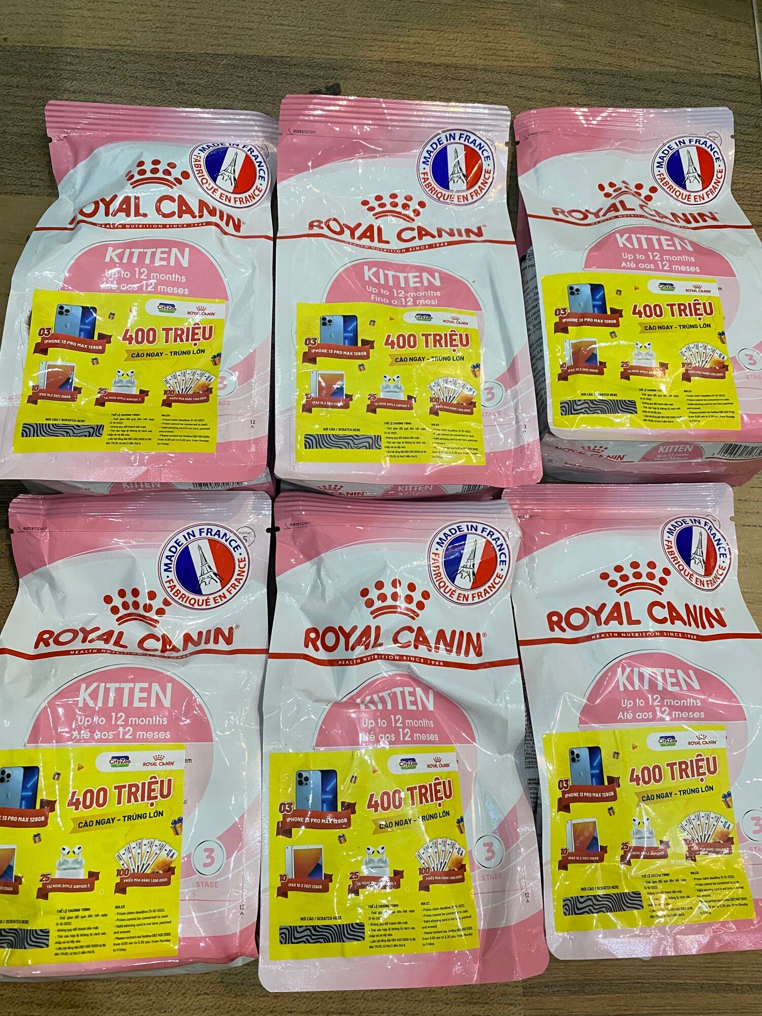 Hạt thức ăn Royal Canin Kitten cho mèo con phiên bản cào mã trúng thường 400g