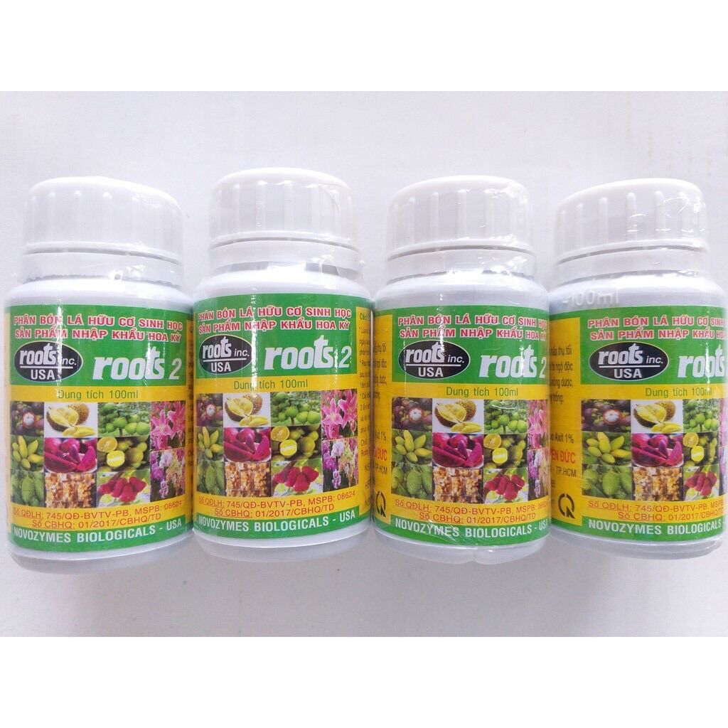 Phân bón lá hữu cơ sinh học - Roots 2 - 100ml