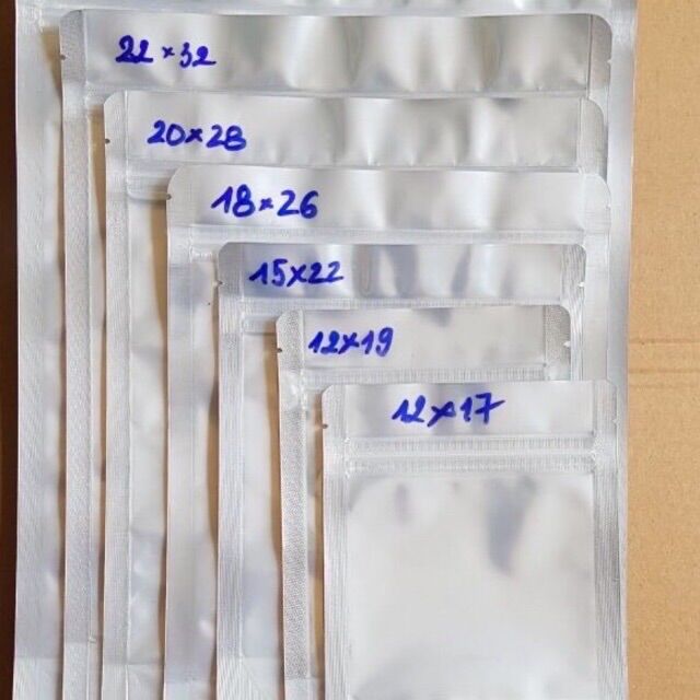 Túi zip bạc đựng thực phẩm tiện lợi
