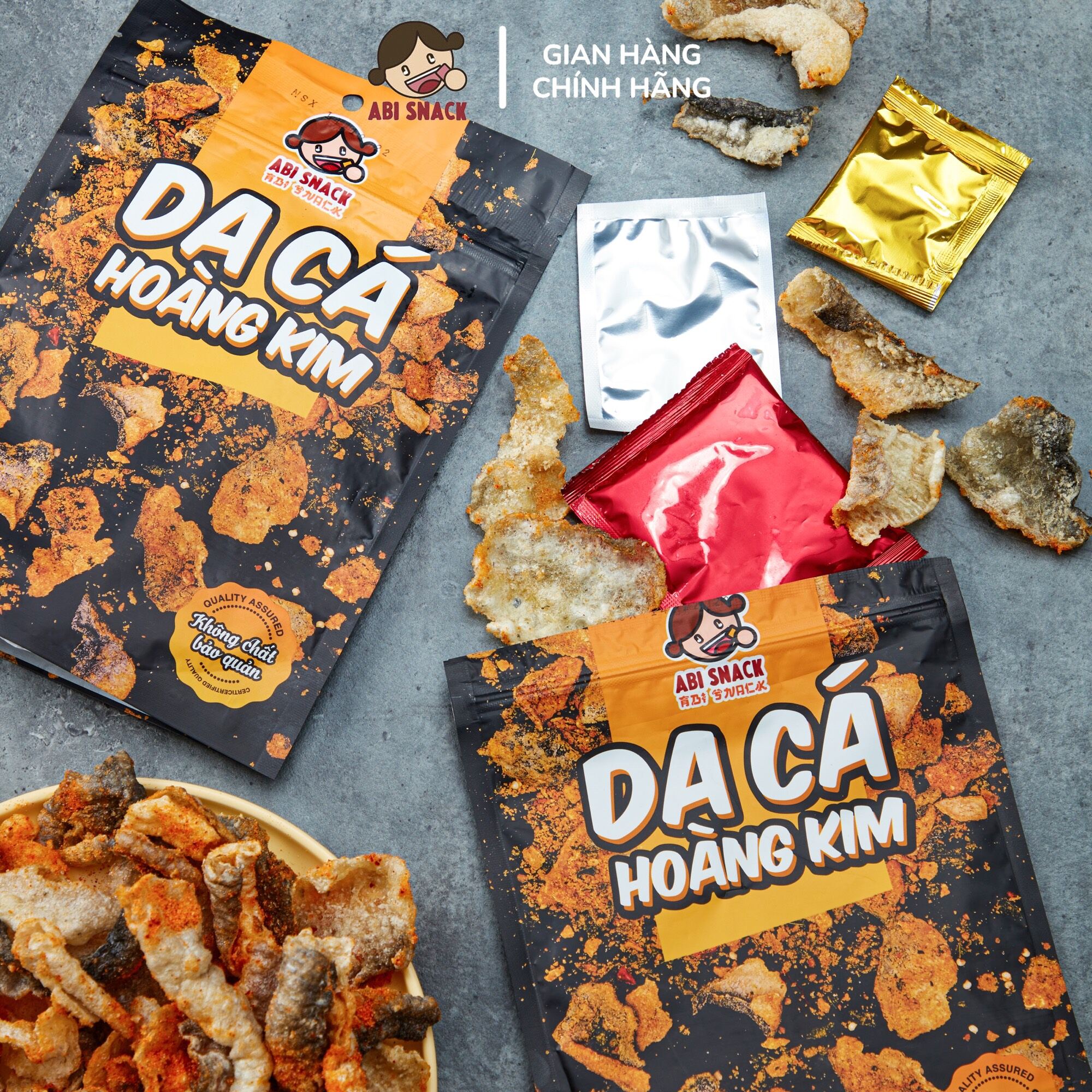 Da Cá Hoàng Kim - Da Cá Trứng Muối ABI SNACK