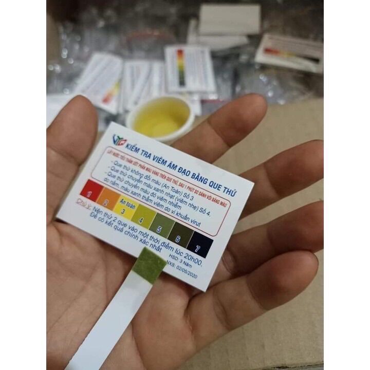 [XẢ NGHỈ BÁN] Que thử viêm phụ khoa, âm đạo tặng cốc thử