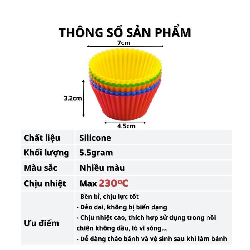 Khuôn Silicon làm bánh cupcake