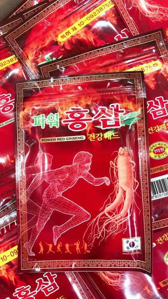 Cao dán hồng sâm hàn quốc gói 20 miếng