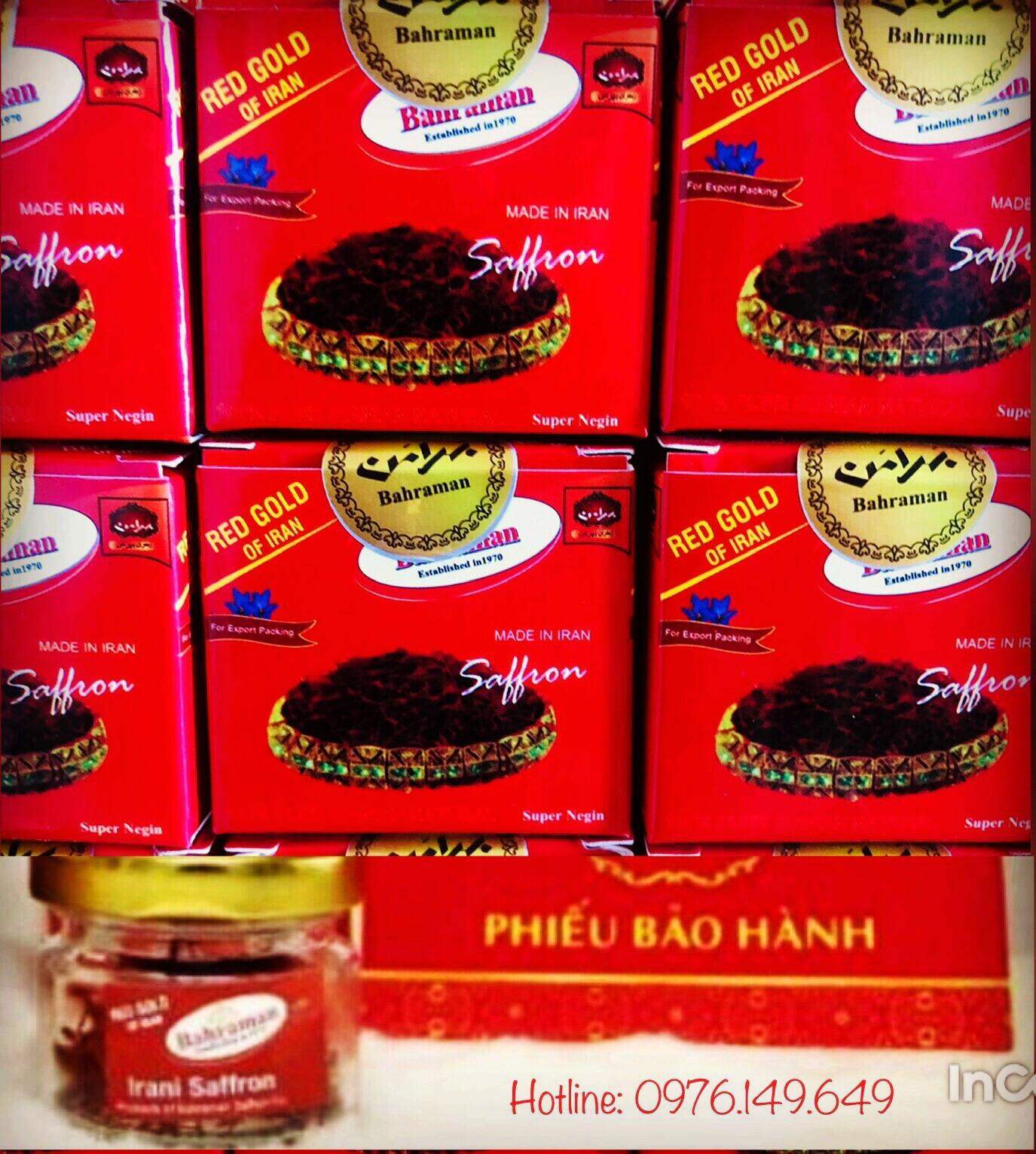 Hộp 01 gram Saffron- Nhuỵ Hoa Nghệ Tây Iran 🇮🇷 Chính hãng giá chỉ 179k