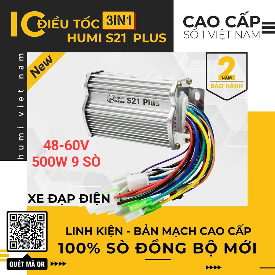 Ic 500w 48-60v 9 sò humi s21 plus+ cầu nối - ic xe điện