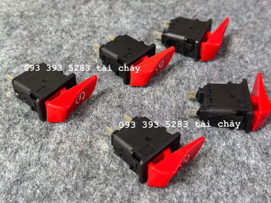 [ 1 NÚT ] NÚT ĐỀ ĐỎ CÓ CHÂN JACK GẮN VISION / AB