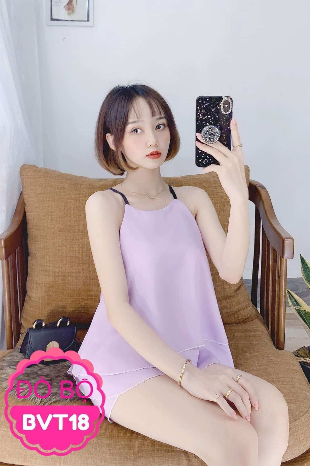 [HCM]Đồ bộ 2 lớp dễ thương mặc nhà cho nữ - M14