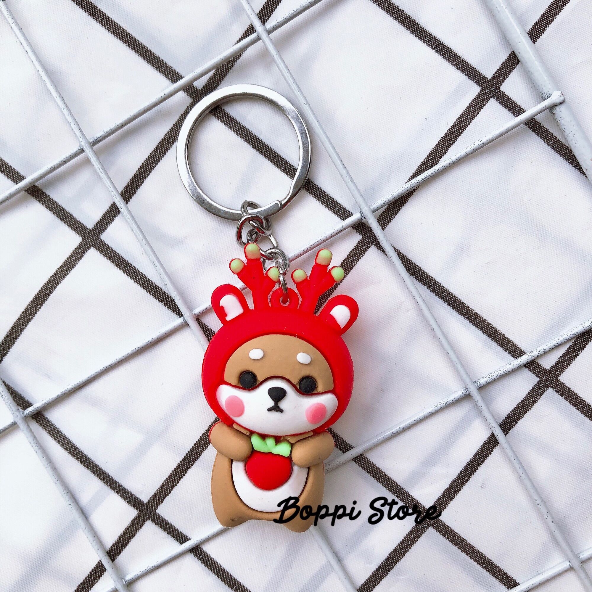 Móc khoá chú chó Shiba dễ thương