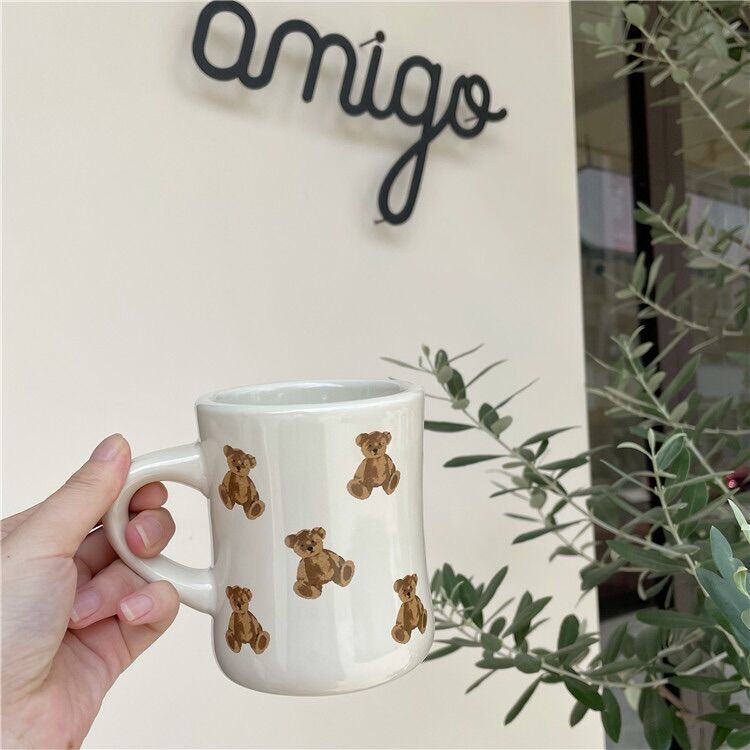 Cốc sứ gấu phong cách hàn quốc