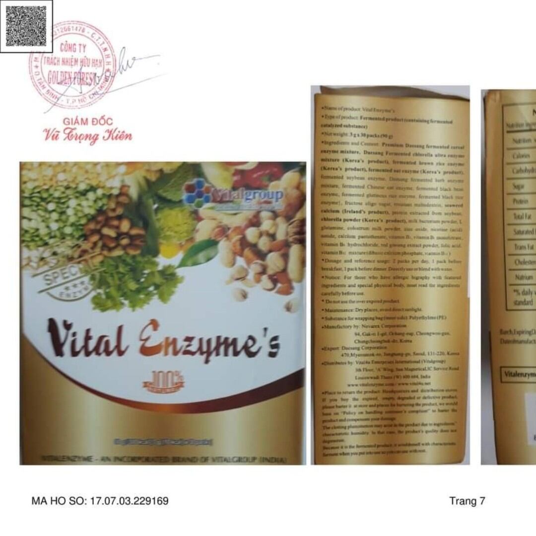 Thực phẩm uống Vital Enzyme