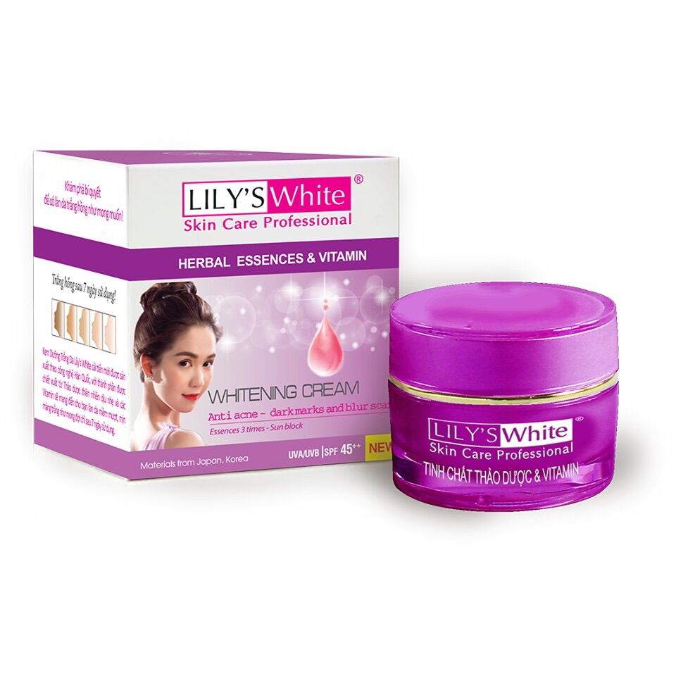 Kem dưỡng trắng da - ngừa mụn – chống thâm – mờ sẹo – Lily’s White 8g