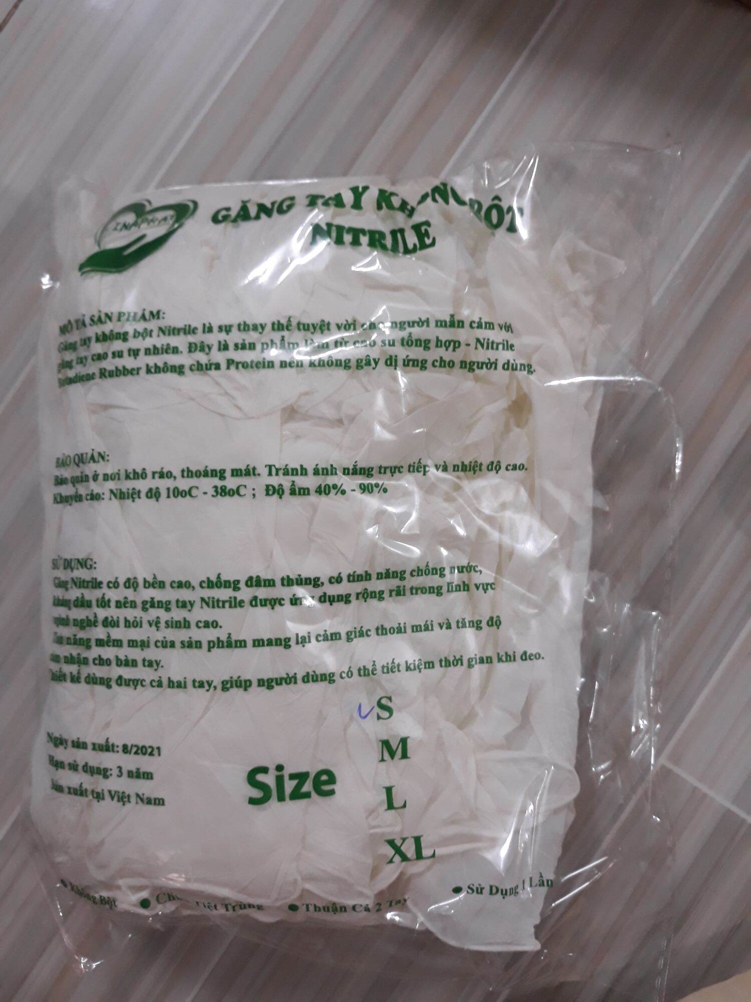 Găng tay y tế không bột Nitrile