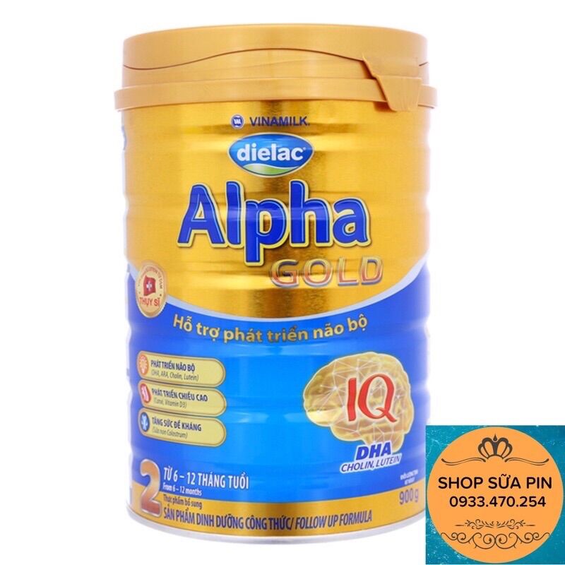 Sữa bột Alpha IQ Gold số 2 800g - mẫu mới date mới
