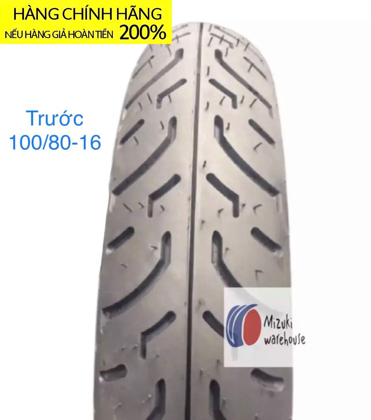 Vỏ ( Lốp) trước SH 100/80-16(Hàng xuất khẩu Đạt tiêu chuẩn E4 Châu Âu) Euromina