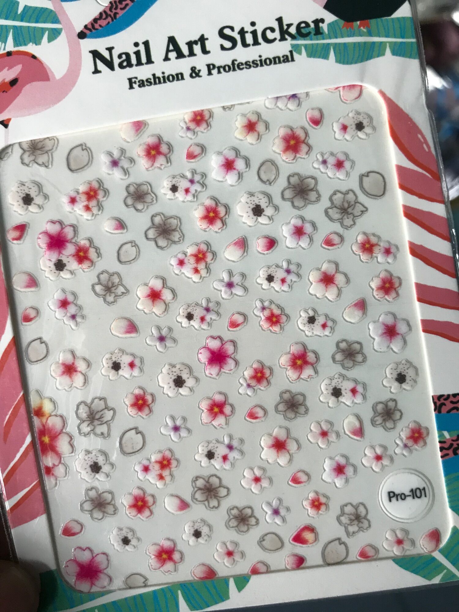 Sticker hoa dán móng, stick hoa dán móng