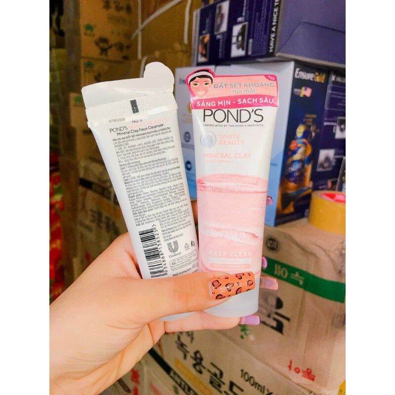 Sữa rửa mặt pond đất sét khoáng sạch sâu sáng mịn 40g