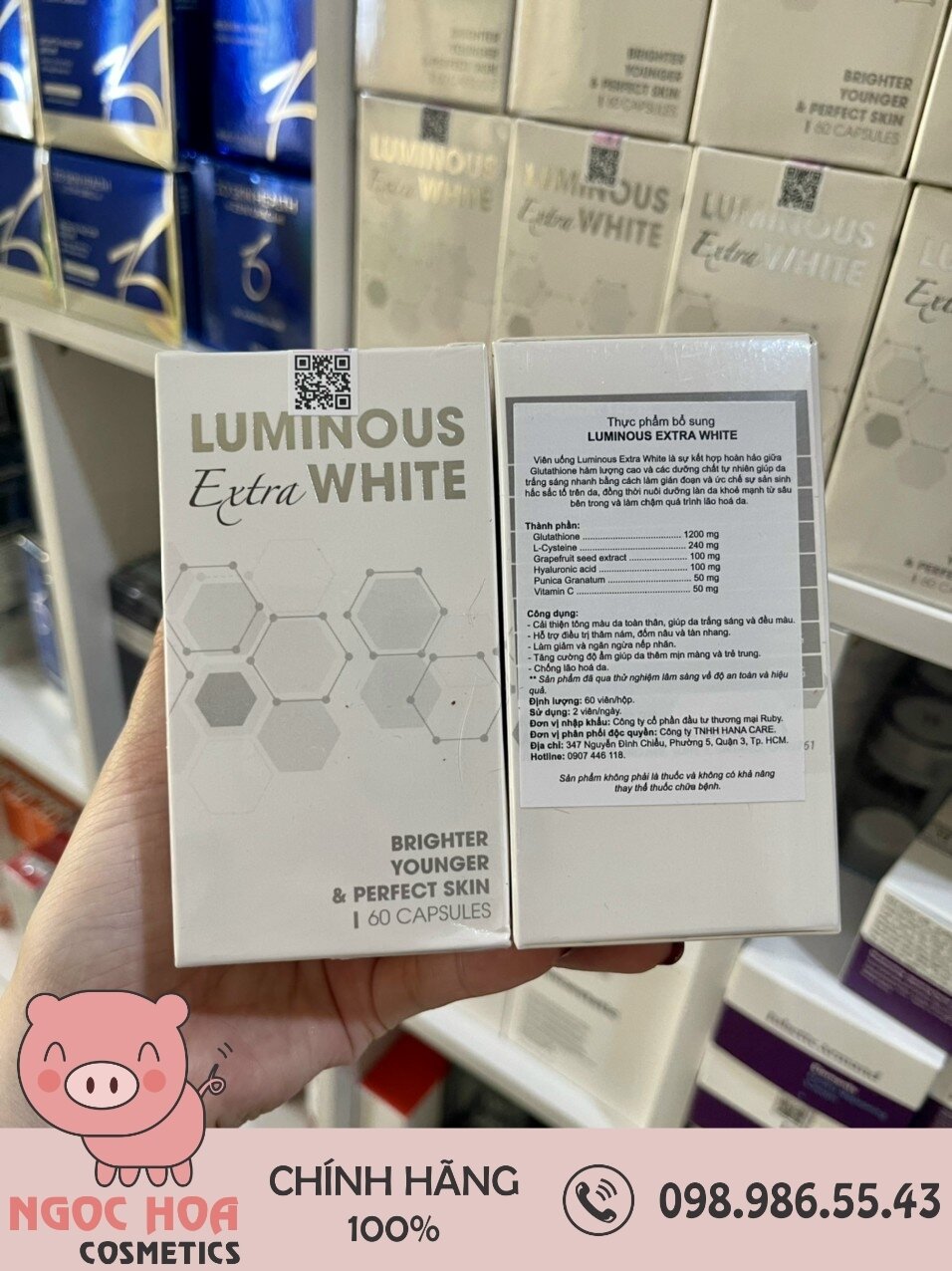 Viên uống trắng da ngừa nám luminous white