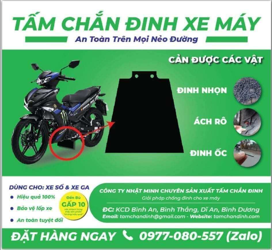 [HCM]TẤM CHẮN ĐINH XE GA