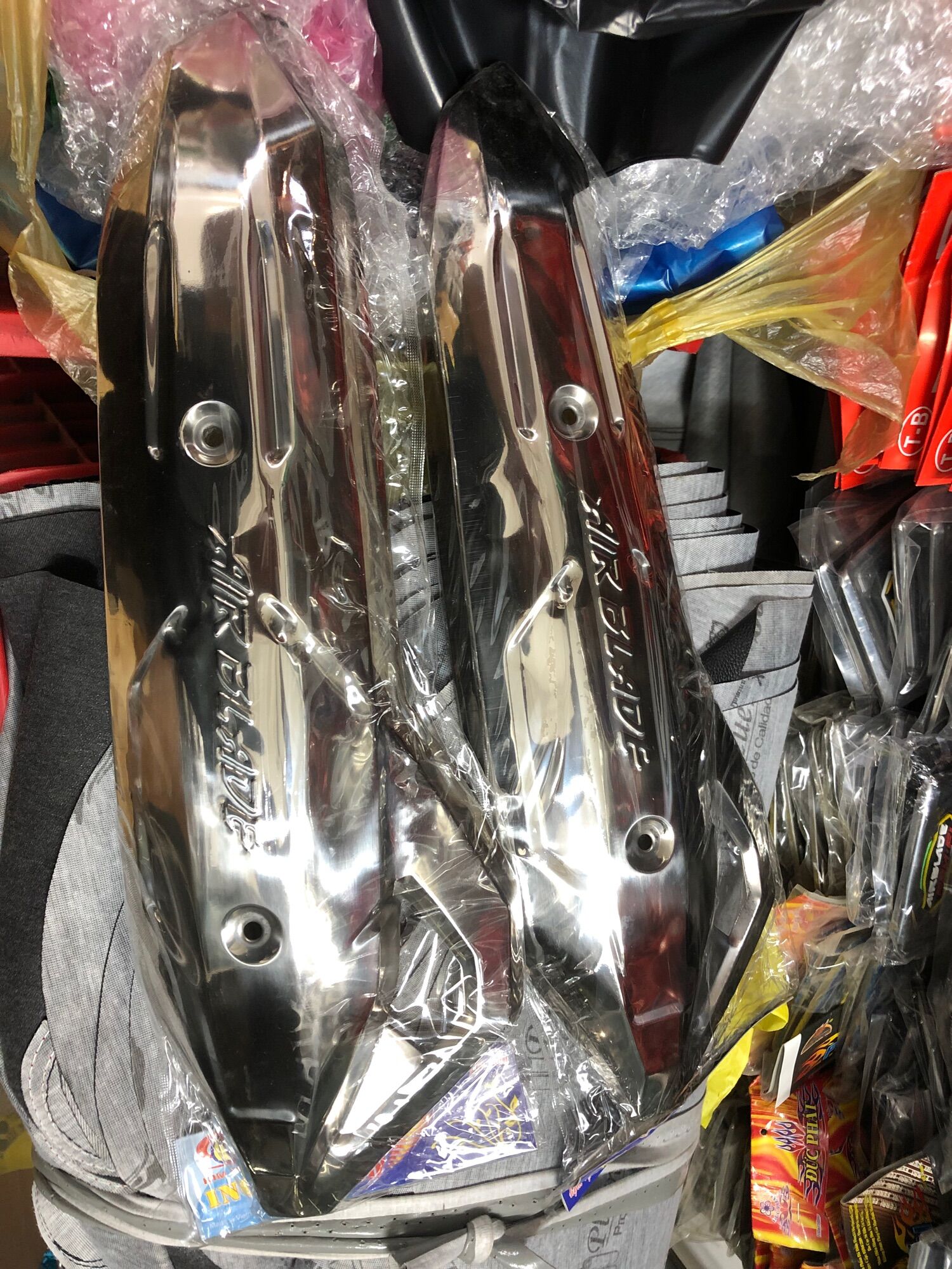Ốp pô xe AB Air blade 2016->2019 ( Inox cực chất lượng)