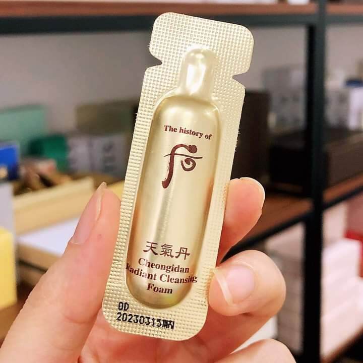 Sữa rửa mặt tái sinh Whoo Radiant Cleaning Foam