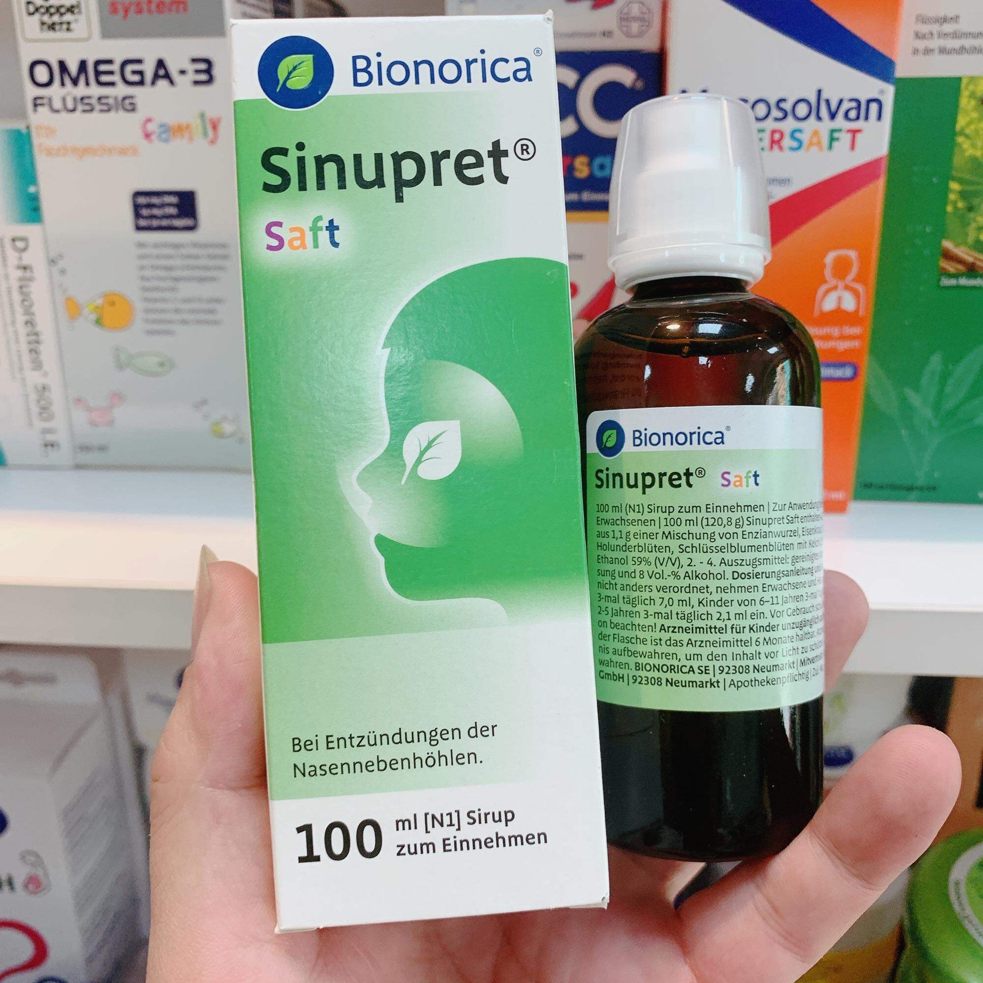 Siro Sinupret sổ mũi, viêm xoang cho bé từ 2 tuổi - 100ml