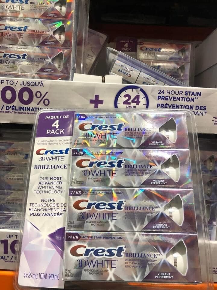 [CREST] [Có sẵn] Kem đánh răng Crest 3D White Brilliance