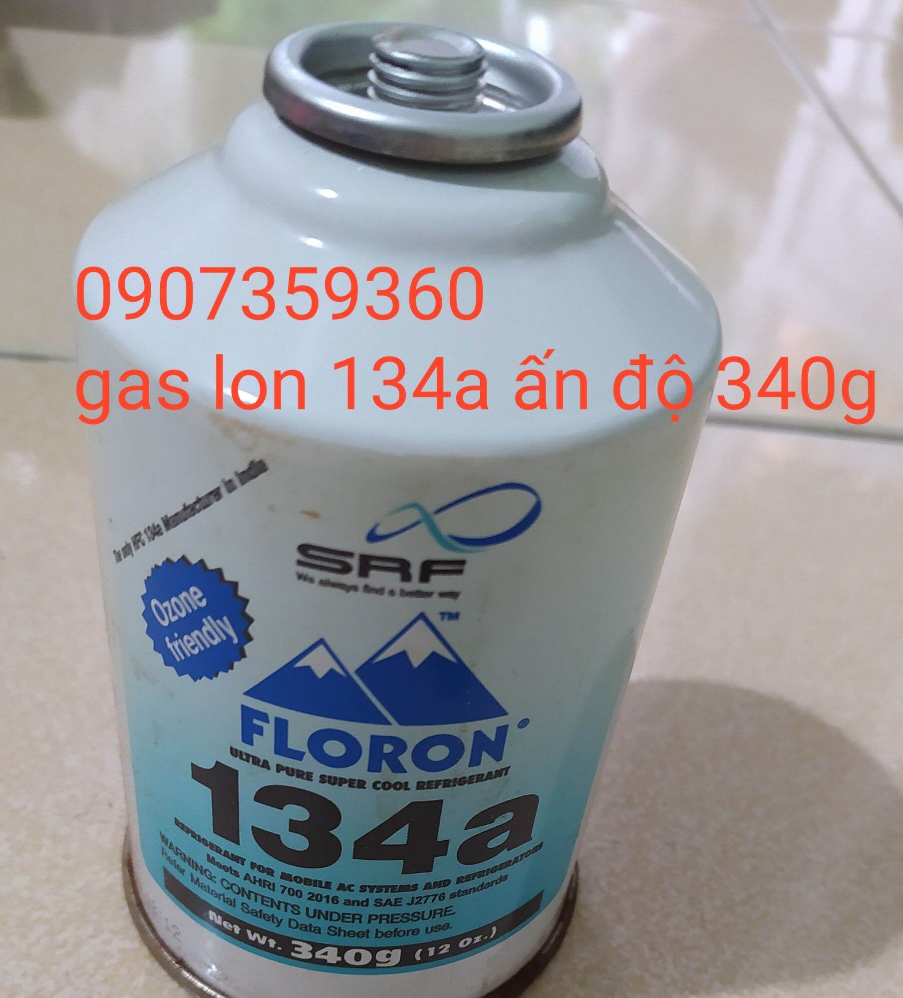 Gas lon 134a ấn độ lon 340g