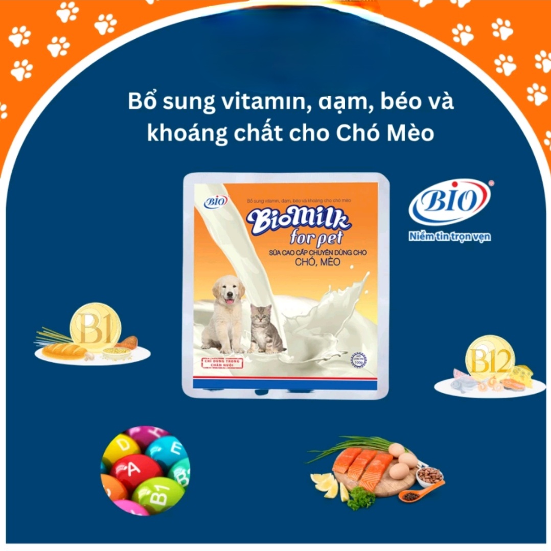 [HCM]Sữa bột chó mèo Bio-milk for pet