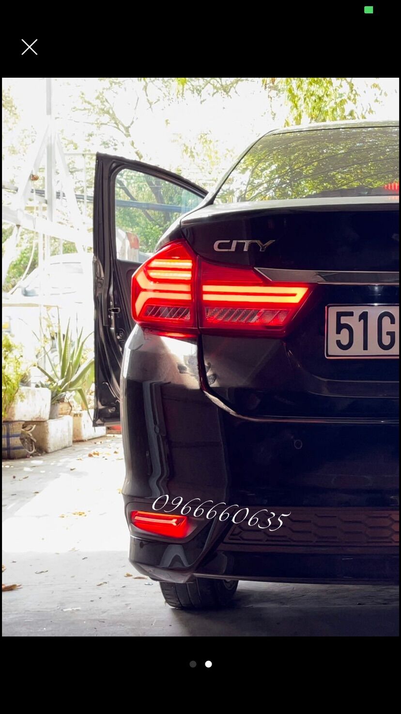 Led gầm cản sau cho xe Honda City đời 2017-2019 đèn chạy 3 chế độ : Xi nhan - Phanh - Demi