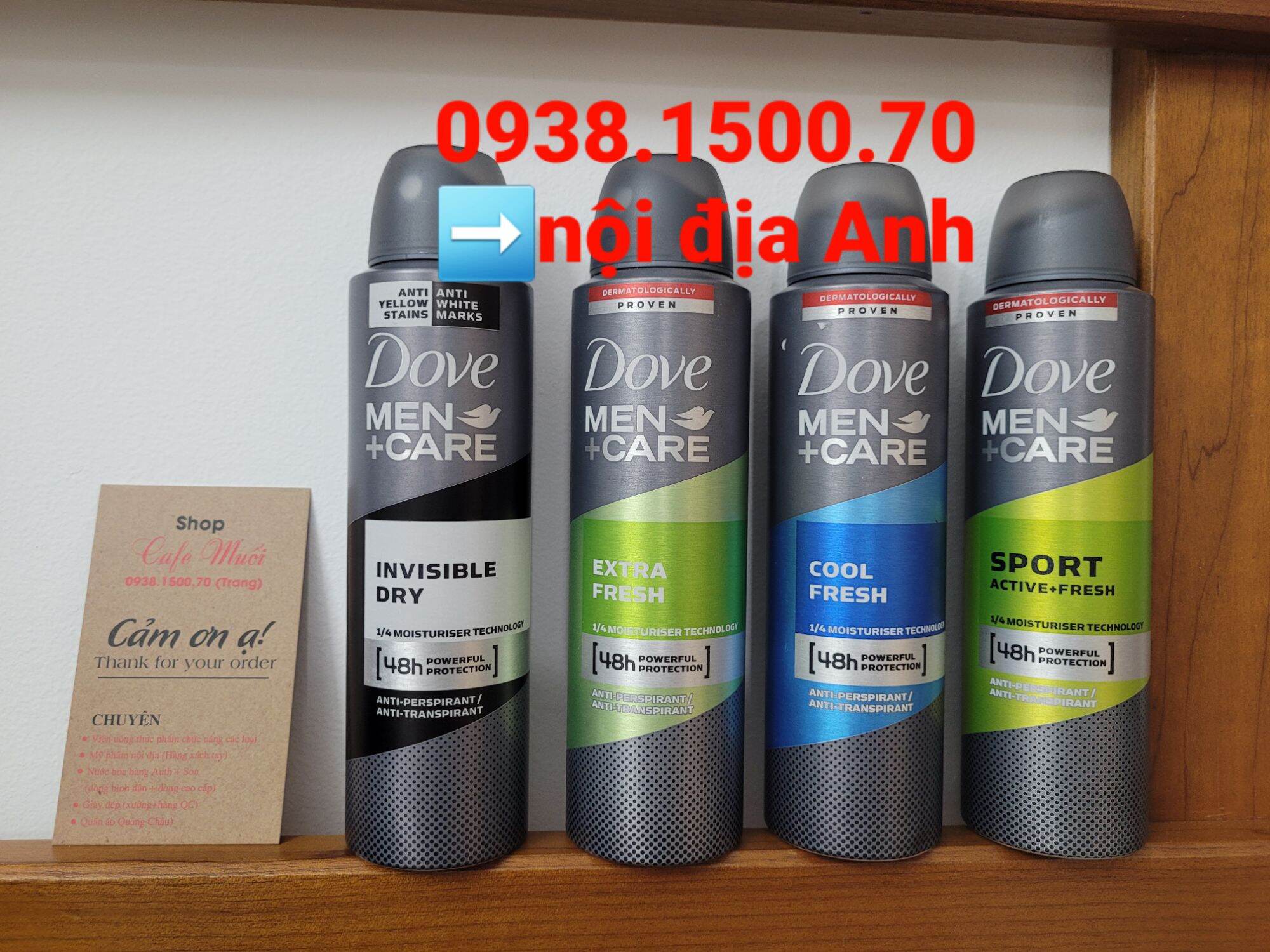 Xịt khử mùi nam dove men + care
48h 150ml ❤hàng nội địa anh