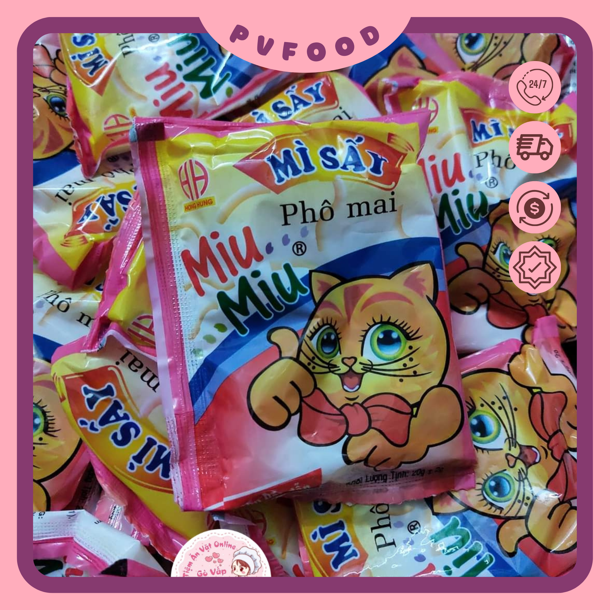 Combo 10 bịch mì trẻ em miu miu