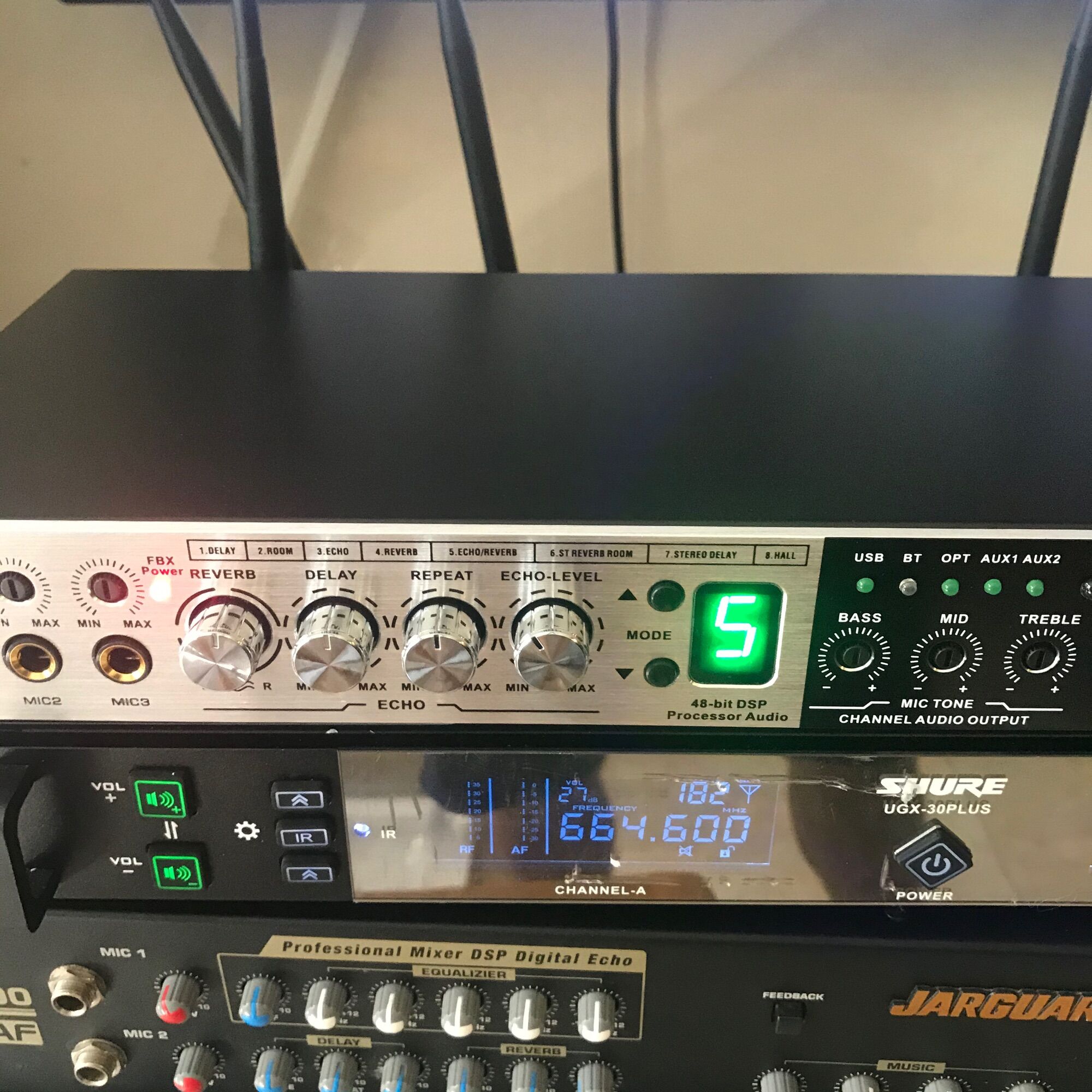 Vang cơ gutin brabus 6fx có reverb, chống hú, âm thanh khỏe, sáng. dàn đèn led tín hiệu - hàng nhập khẩu - gia khang shop