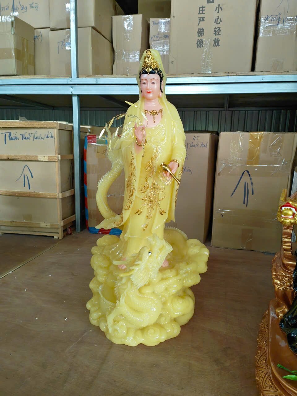Tượng Quan Âm Nam Hải cao 70cm