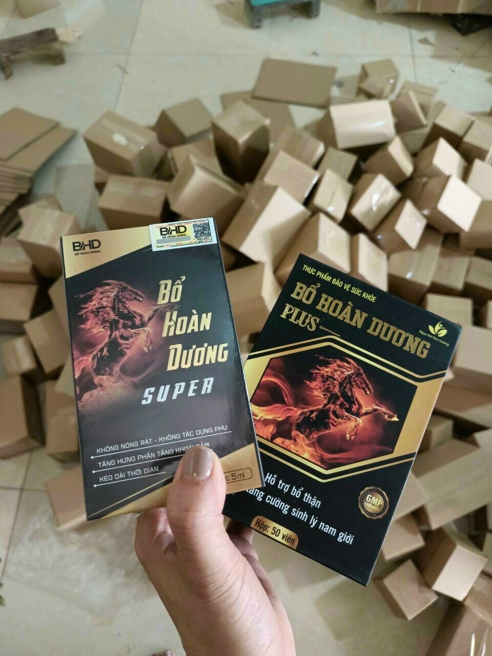 Combo bổ hoàn dương plus tặng vitamin + xịt super bhd