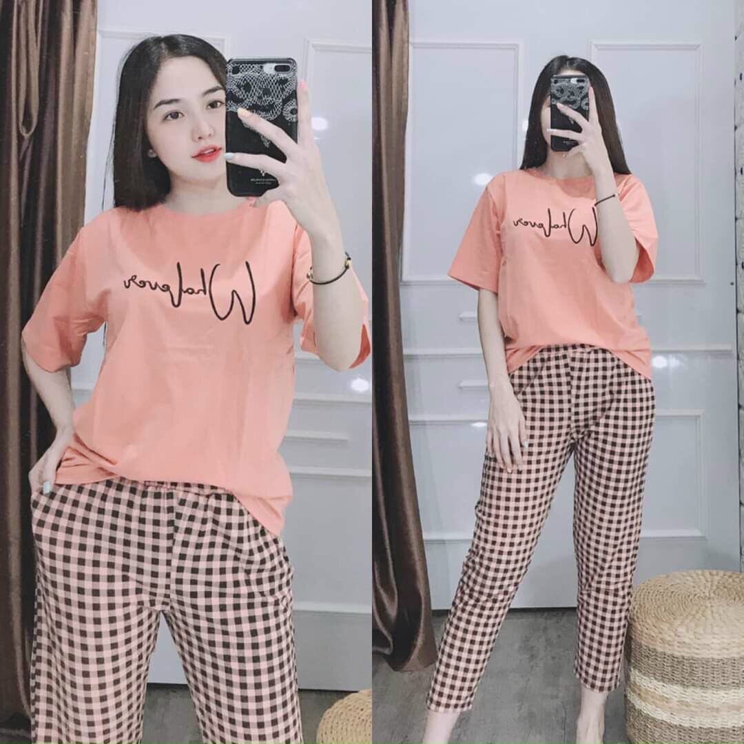 Đồ bộ nữ đồ bộ mặc nhà đẹp dễ thương bigsize Đồ bộ thun nữ cotton set bộ đi chơi form rộng